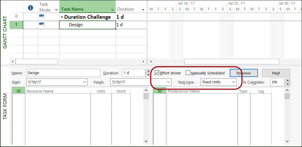 02 Gantt Chart view with correct settings specified