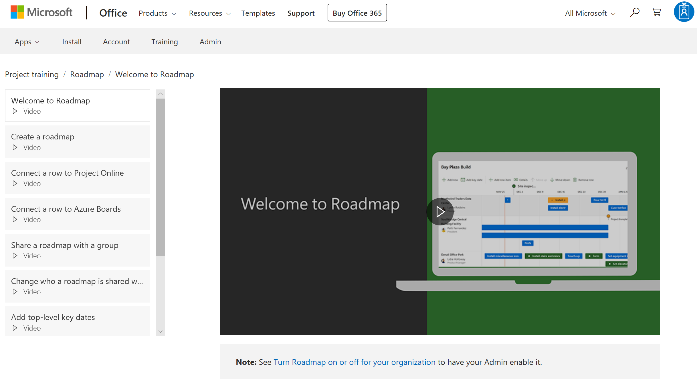 Microsoft connect. MS Project Roadmap.