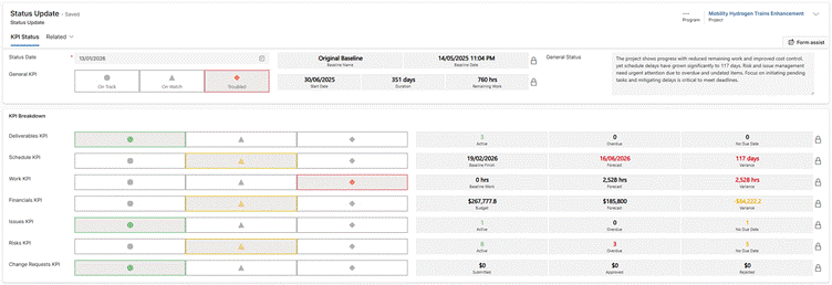 Project Status Report
